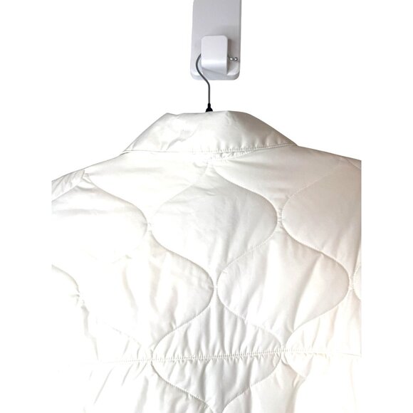 NWT Nike XL White Quilted Oversized Fit Jacket Knee Length - Picture 9 of 15